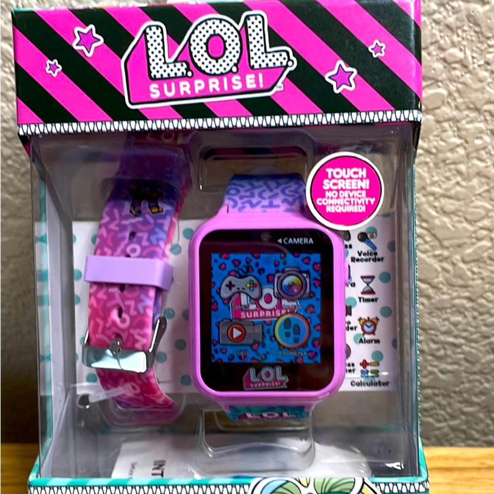 L.O.L. Surprise Interactive Watch Set Interchangeable Strap Touch Screen New